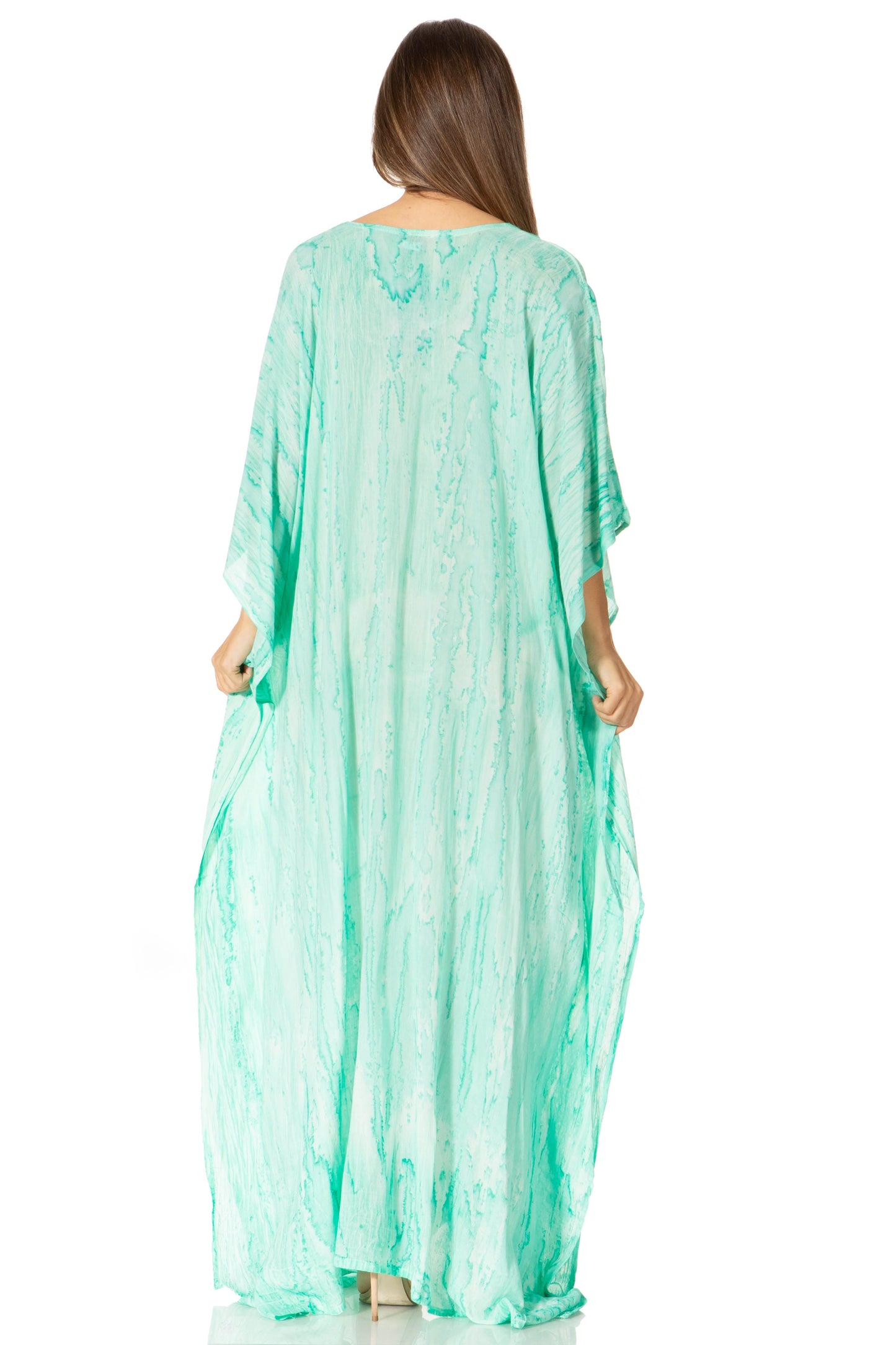 Sakkas Catia Women's Boho-Style Long Maxi Caftan for Lounging and Casual Wear