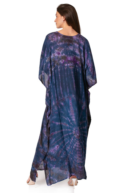 Sakkas Catia Women's Boho-Style Long Maxi Caftan for Lounging and Casual Wear