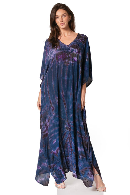 Sakkas Catia Women's Boho-Style Long Maxi Caftan for Lounging and Casual Wear