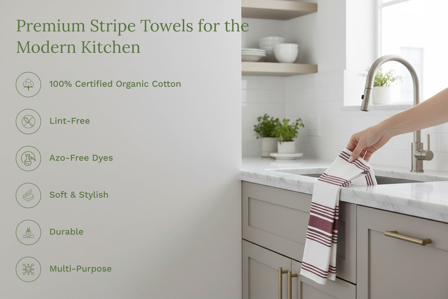 Striped Kitchen Towels