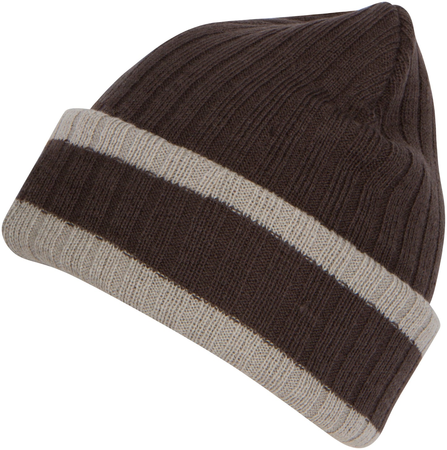 Sakkas Sam Unisex Ribbed Stripe Beanie Cap