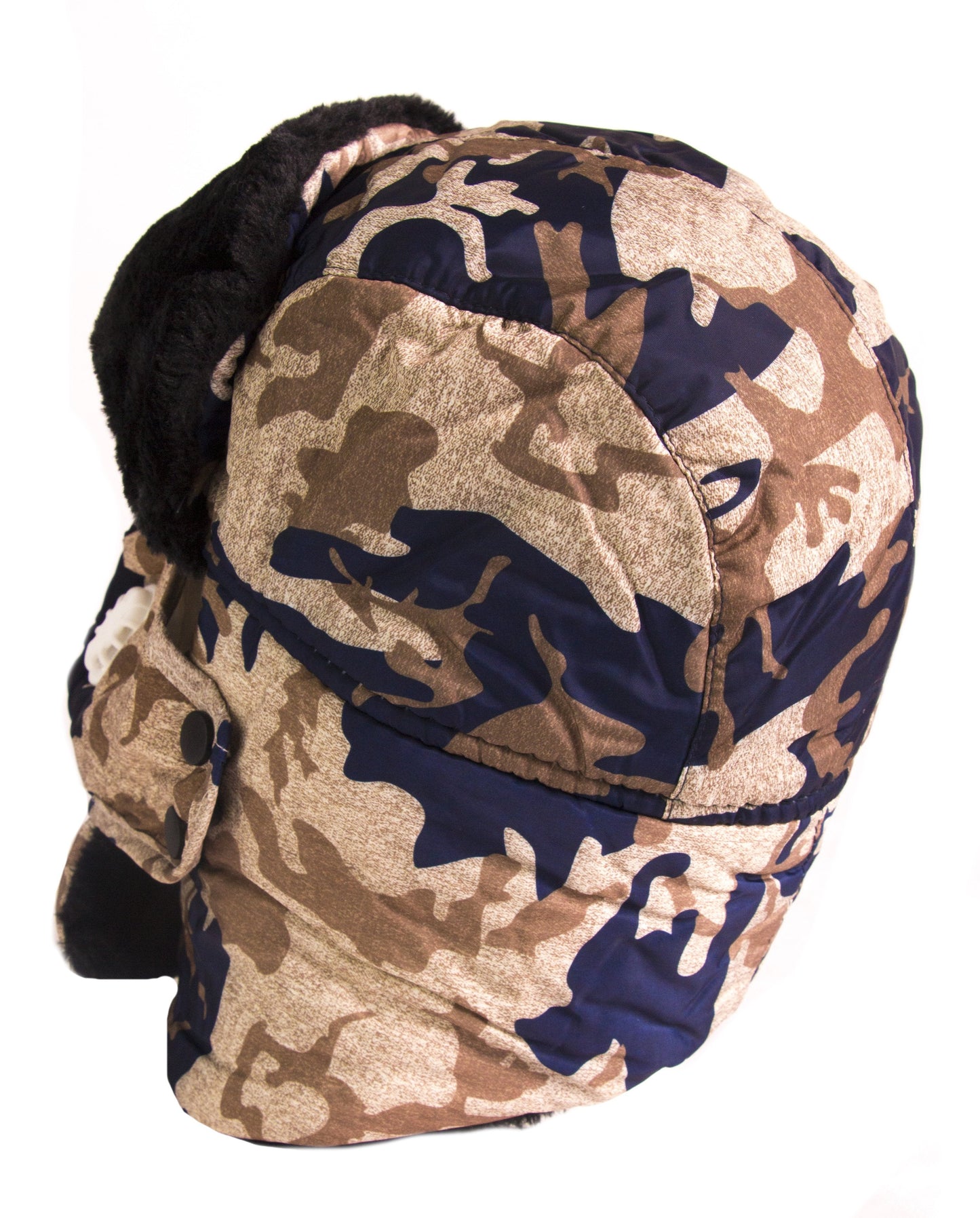 Sakkas Alex Ushanka Trapper Hat Removable Mask Faux Fur Winter Aviator Russian Hat, Windproof Cold Weather for Men & Women