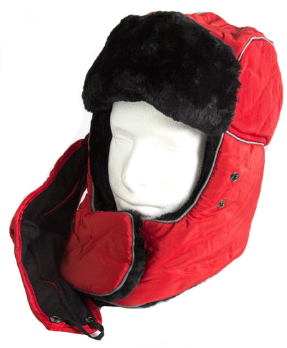 Sakkas Alex Ushanka Trapper Hat Removable Mask Faux Fur Winter Aviator Russian Hat, Windproof Cold Weather for Men & Women