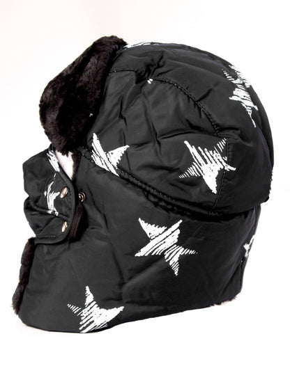 Sakkas Alex Ushanka Trapper Hat Removable Mask Faux Fur Winter Aviator Russian Hat, Windproof Cold Weather for Men & Women