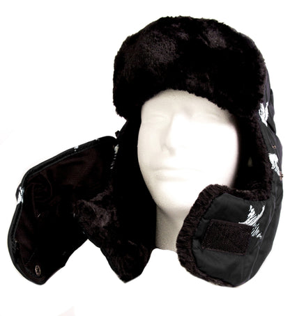 Sakkas Alex Ushanka Trapper Hat Removable Mask Faux Fur Winter Aviator Russian Hat, Windproof Cold Weather for Men & Women