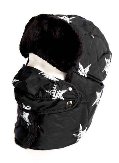 Sakkas Alex Ushanka Trapper Hat Removable Mask Faux Fur Winter Aviator Russian Hat, Windproof Cold Weather for Men & Women