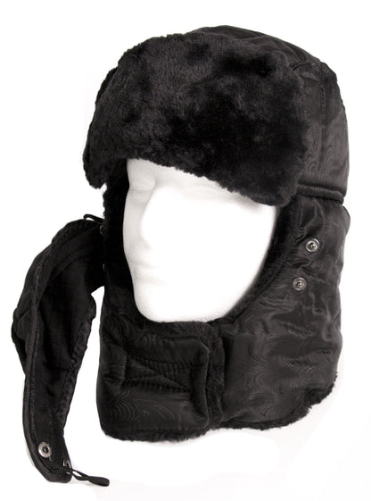 Sakkas Alex Ushanka Trapper Hat Removable Mask Faux Fur Winter Aviator Russian Hat, Windproof Cold Weather for Men & Women