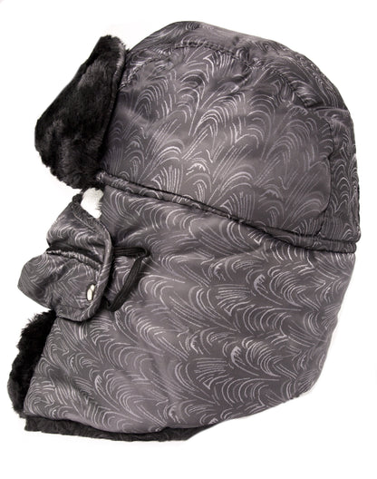 Sakkas Alex Ushanka Trapper Hat Removable Mask Faux Fur Winter Aviator Russian Hat, Windproof Cold Weather for Men & Women