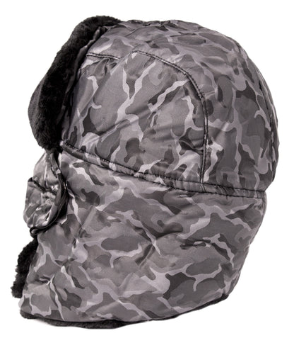Sakkas Alex Ushanka Trapper Hat Removable Mask Faux Fur Winter Aviator Russian Hat, Windproof Cold Weather for Men & Women