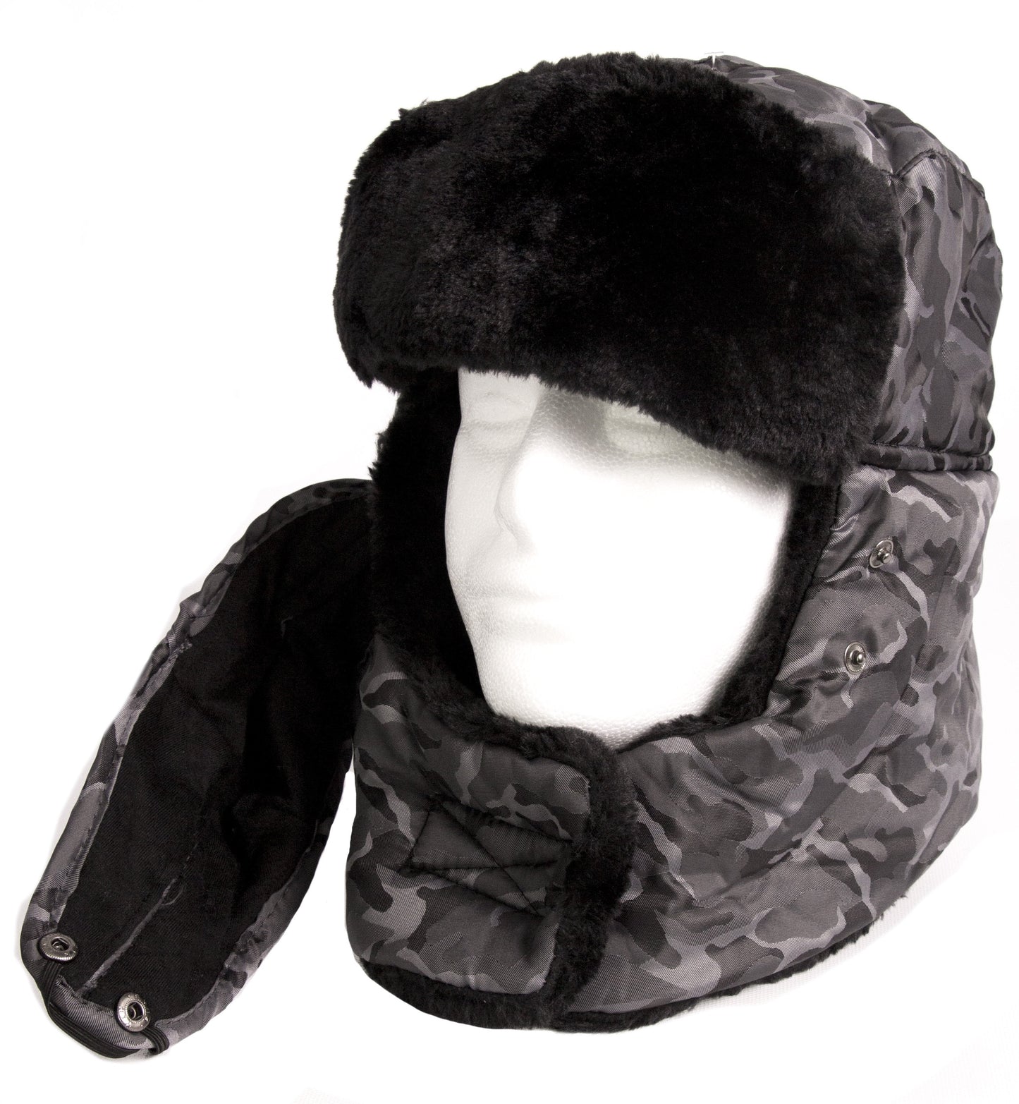 Sakkas Alex Ushanka Trapper Hat Removable Mask Faux Fur Winter Aviator Russian Hat, Windproof Cold Weather for Men & Women