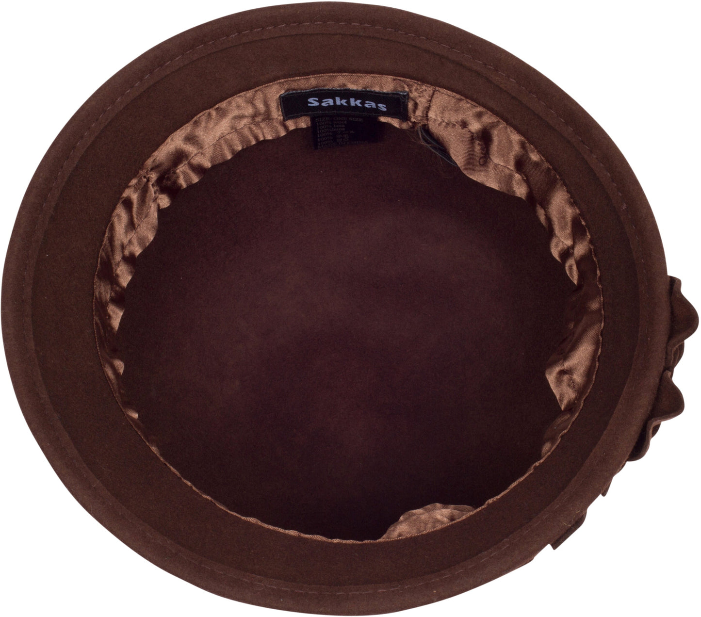 Sakkas Clara Vintage Style Wool Cloche Bucket Bell Hat