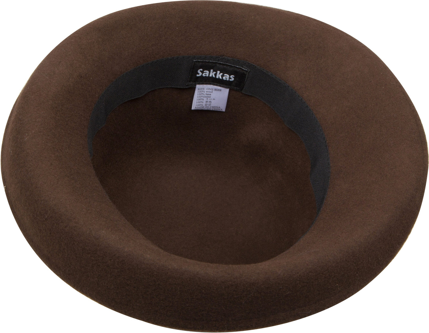 Sakkas Bobbi Vintage Style Wool Cloche Bell Derby Hat