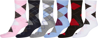 Sakkas Women's Fun Colorful Design Poly Blend Crew Socks Assorted 6-Pack