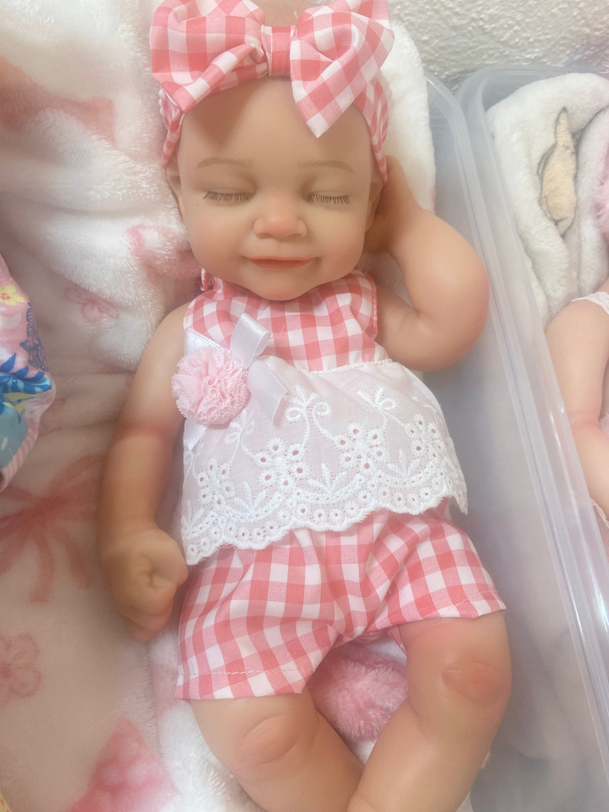 Cassie 16” Preemie reborn baby Full Body Silicone Doll Open mouth approx 4lbs