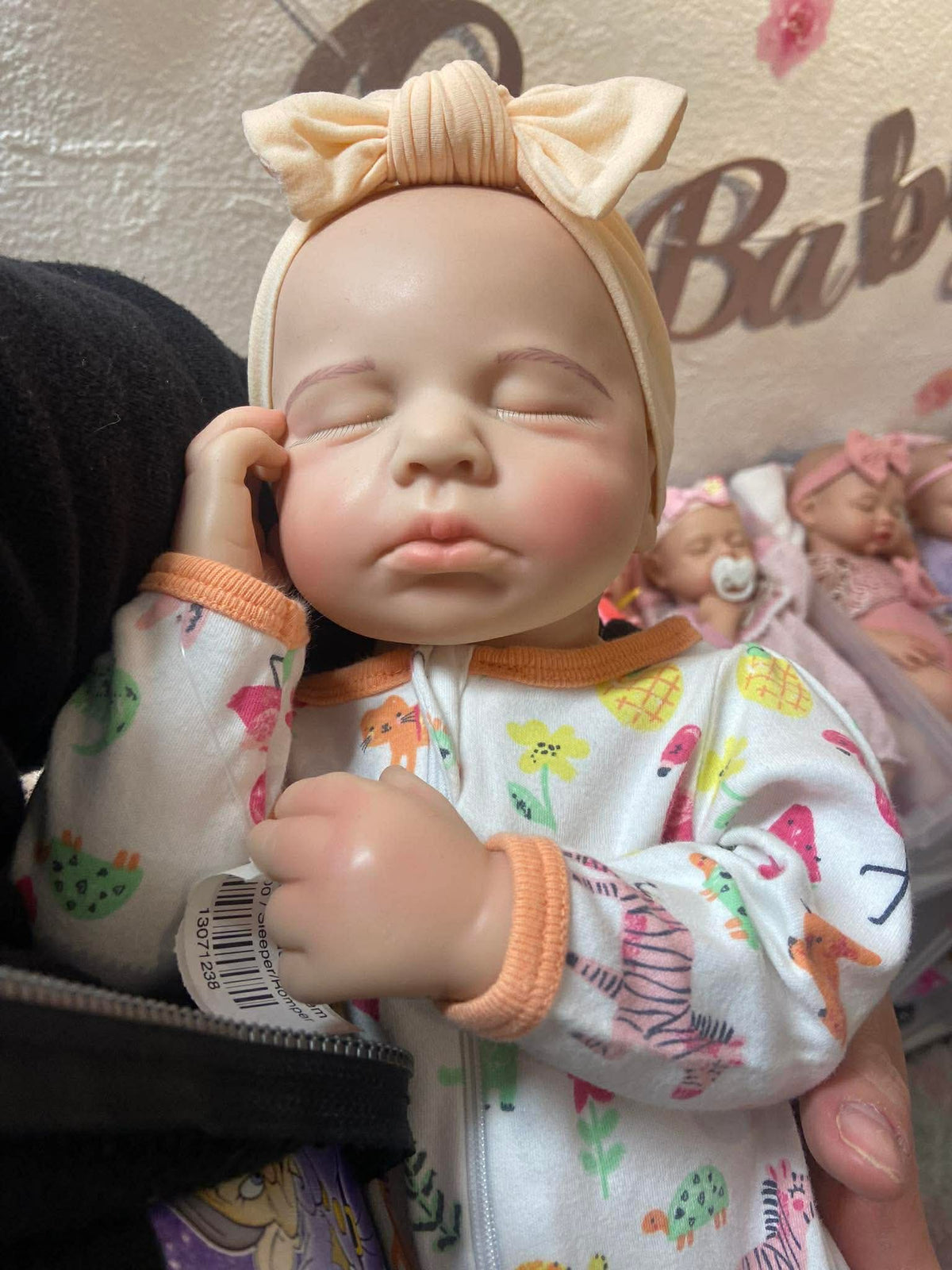 Abigail 19in Full Body Silicone Girl fair Skin Tone newborn approx 6.14lbs  size open mouth