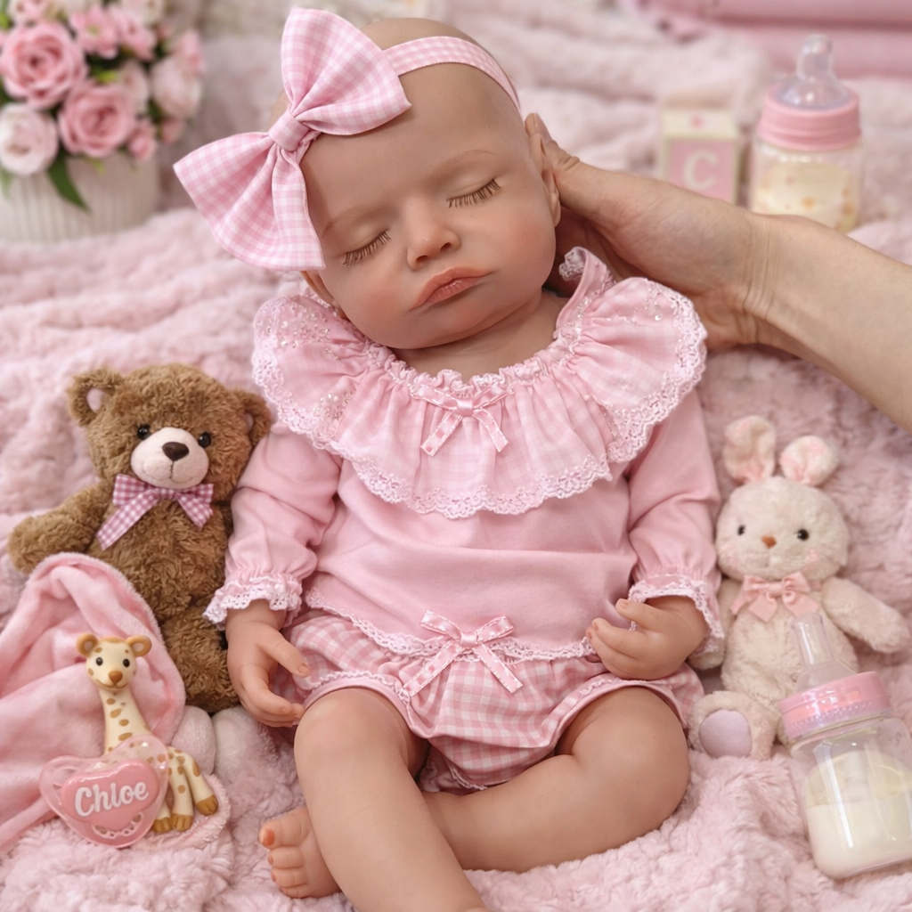 Everleigh 18in reborn baby Full Silicone Baby girl approx 5.6lbs open mouth TAT 10 days