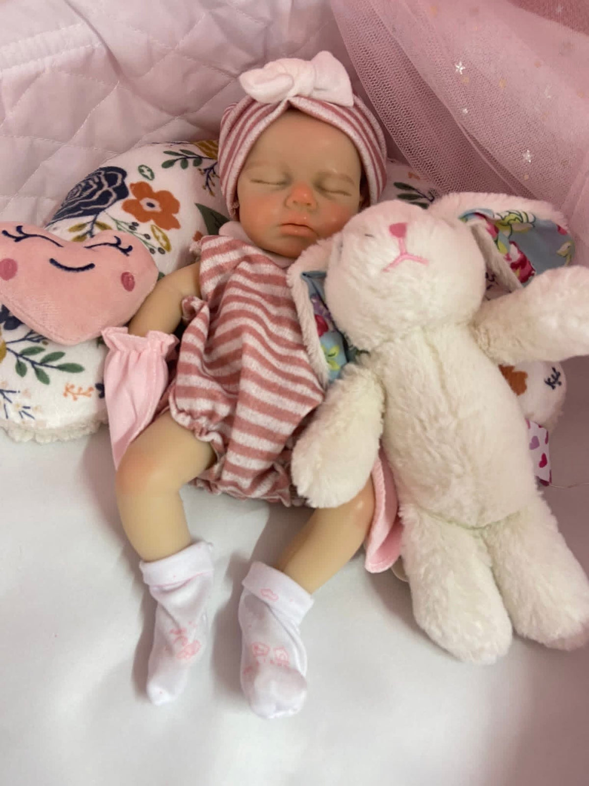 Sophia 13in Full Silicone reborn baby Micro Baby open mouth tat 10 days