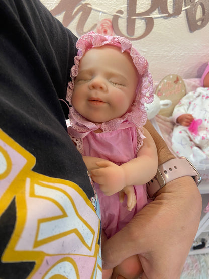 Faith 13” Micro Preemie approx 2.5lbs. Full Body Silicone w/Open mouth