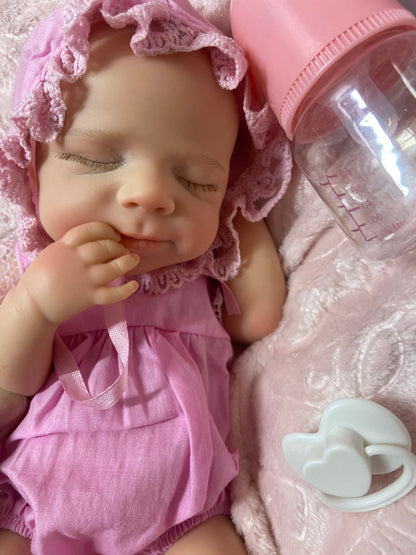 Faith 13” Micro Preemie approx 2.5lbs. Full Body Silicone w/Open mouth