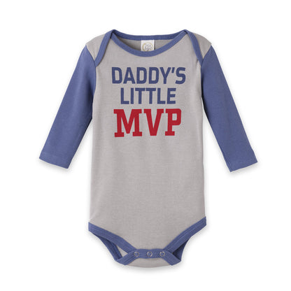 Daddy’s Little MVP Baby Bodysuit – Cotton Sports Outfit