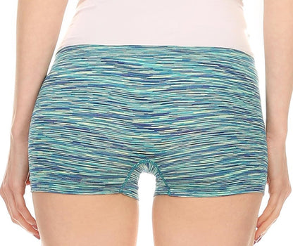 Sakkas Women's Seamless Stretch Boy Short Panties (6 Pack)