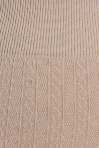 Sakkas Cable Knit Fleece Lined Leggings
