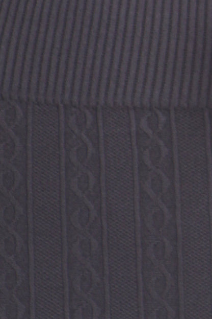 Sakkas Cable Knit Fleece Lined Leggings