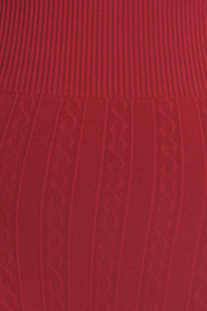 Sakkas Cable Knit Fleece Lined Leggings