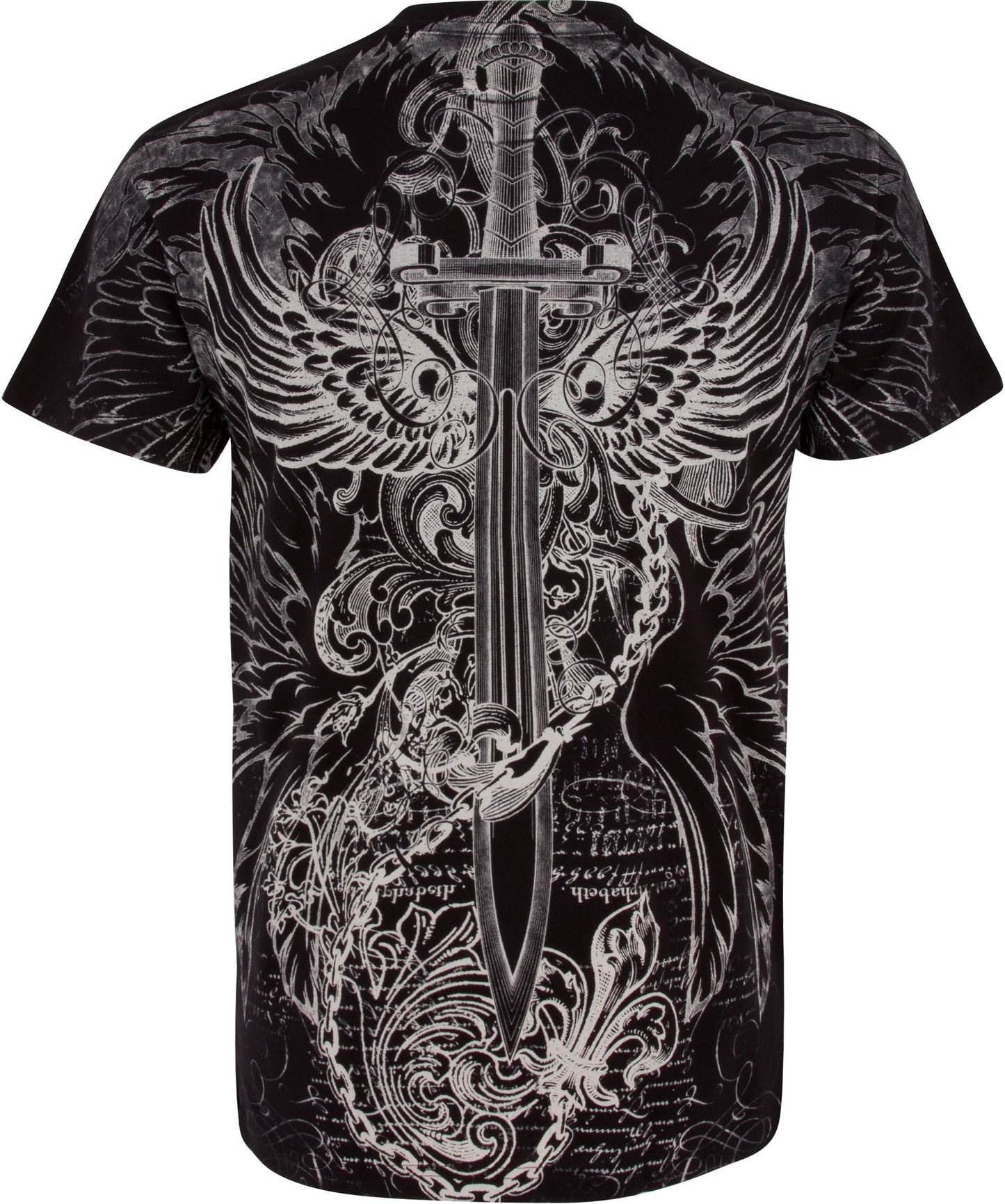 Sakkas Eagle,Sword and Chains Cotton Mens T-Shirt