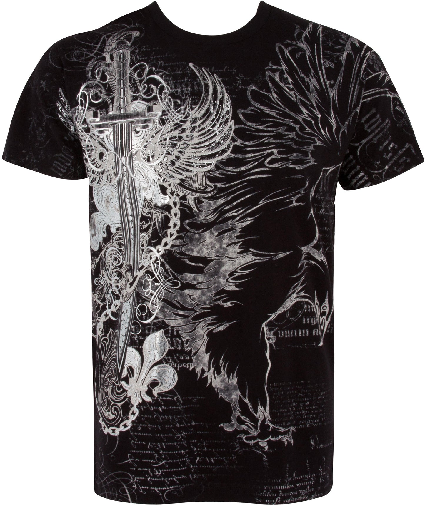 Sakkas Eagle,Sword and Chains Cotton Mens T-Shirt