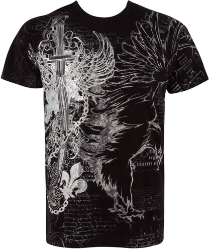Sakkas Eagle,Sword and Chains Cotton Mens T-Shirt