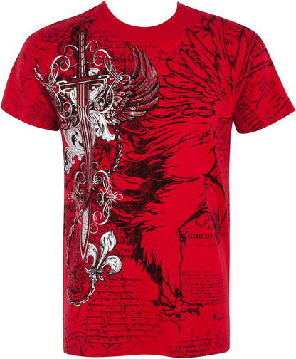 Sakkas Eagle,Sword and Chains Cotton Mens T-Shirt