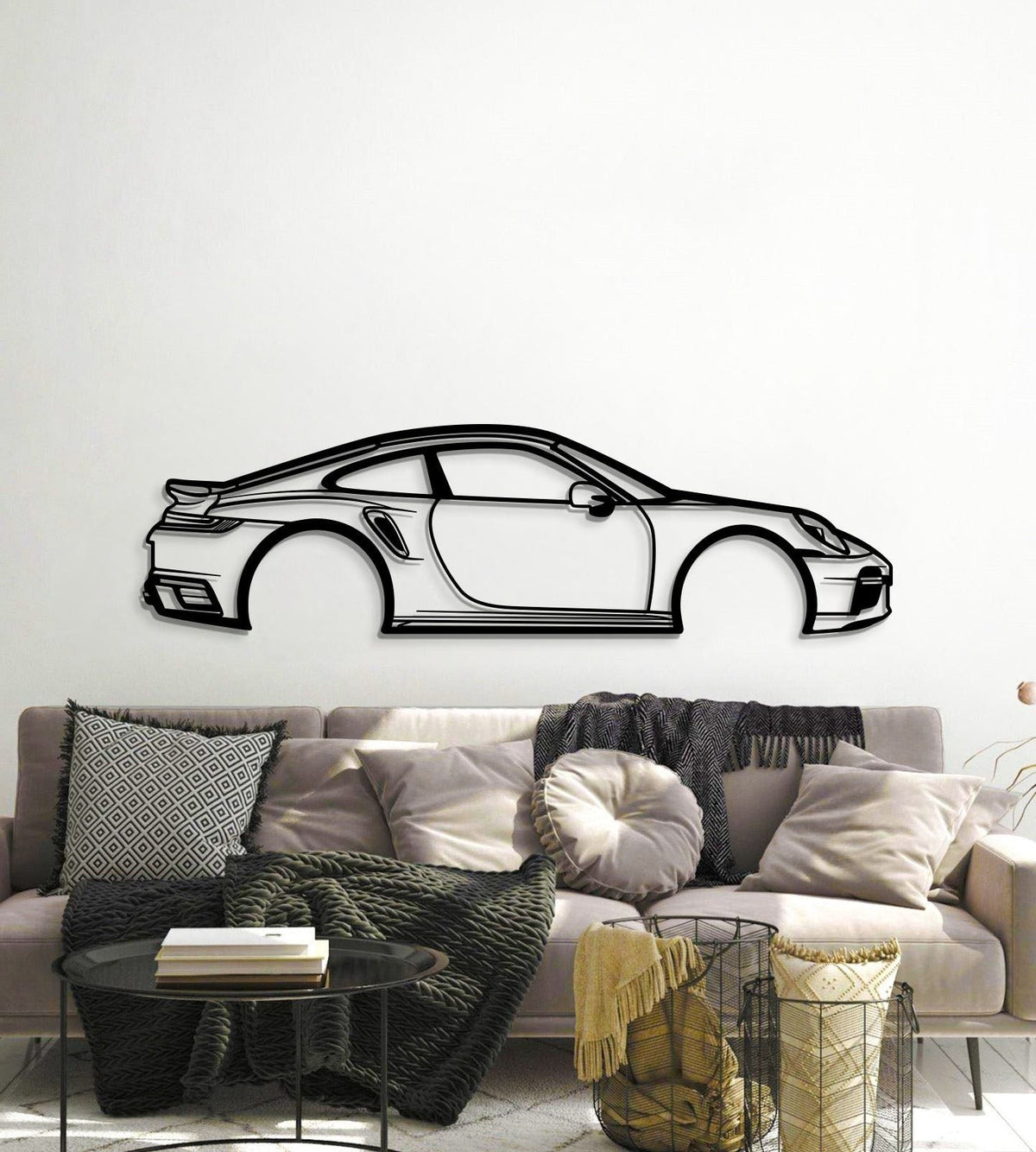 911 Type 993 Metal Car Wall Art - MT0845