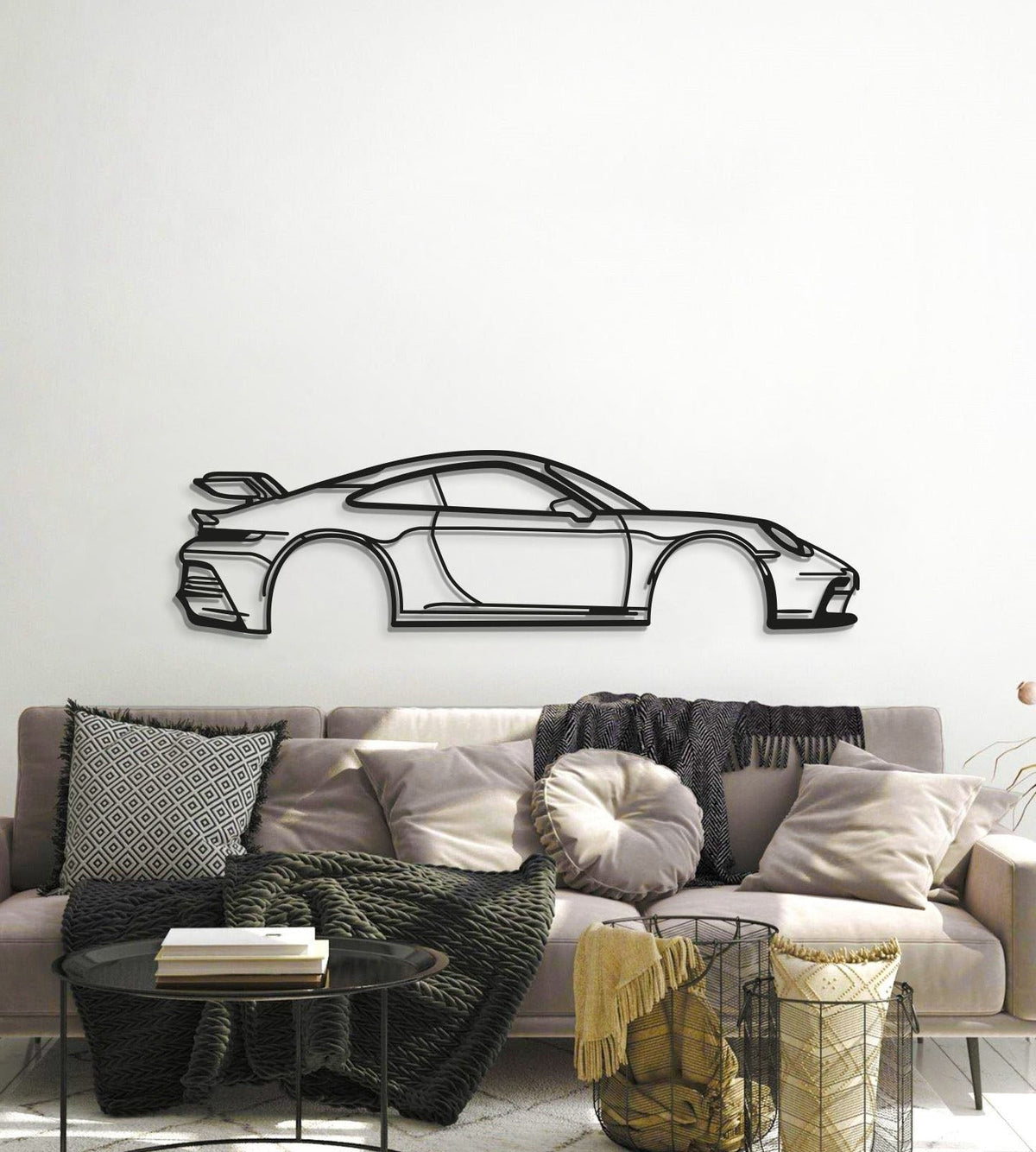 911 GT3 Model 992 Metal Car Wall Art - MT0855