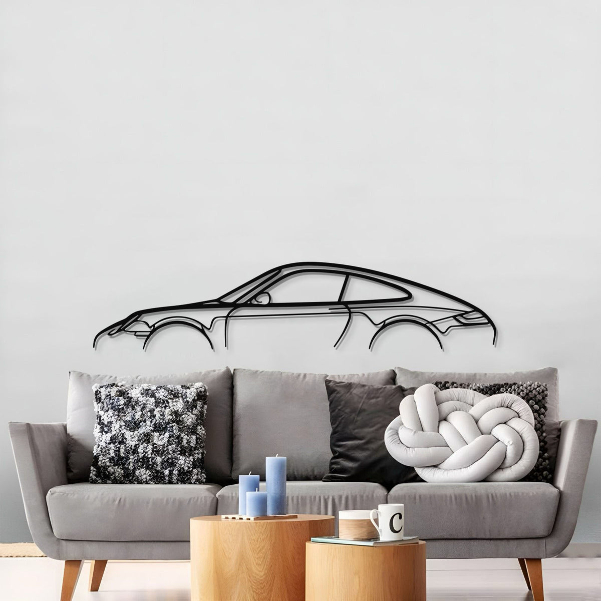 911 Model 997 Metal Car Wall Art - MT0868