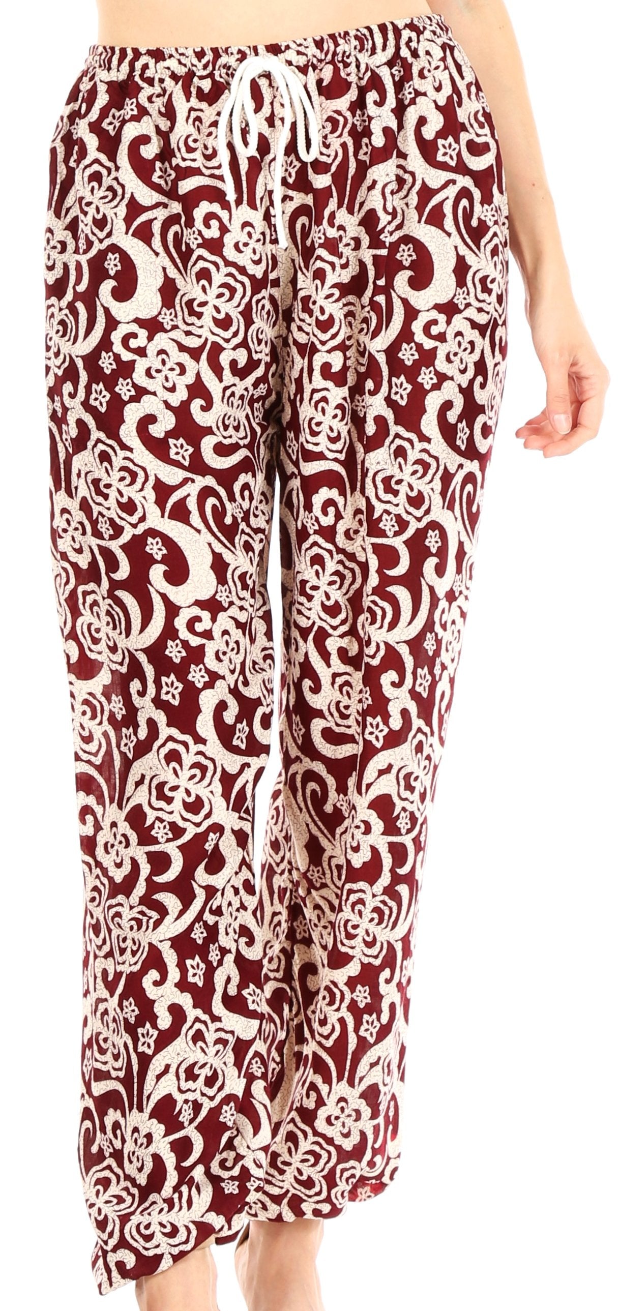 Sakkas Akilla Women's Loose Printed Yoga Elephant Pants Elastic Waist w/Pocket