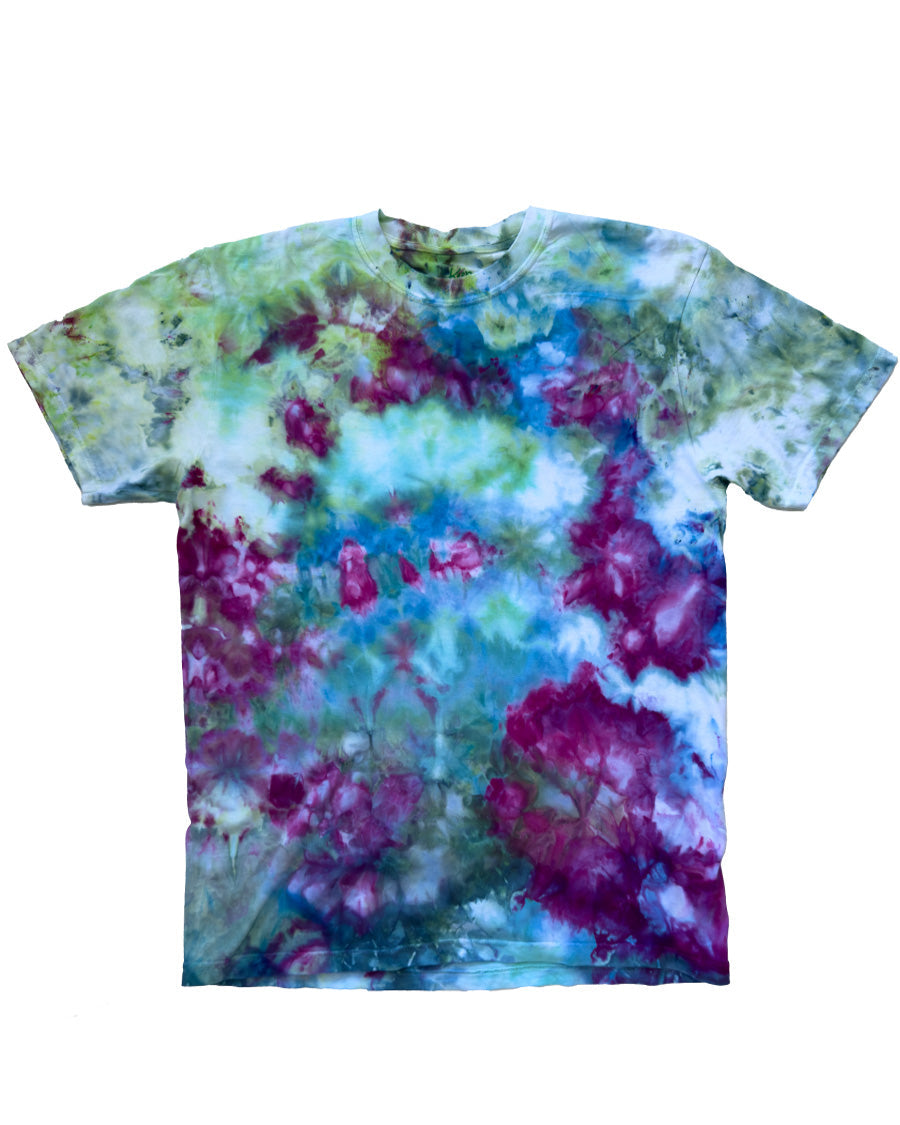 Ice-Dyed T-Shirt – Psychedelic Garden