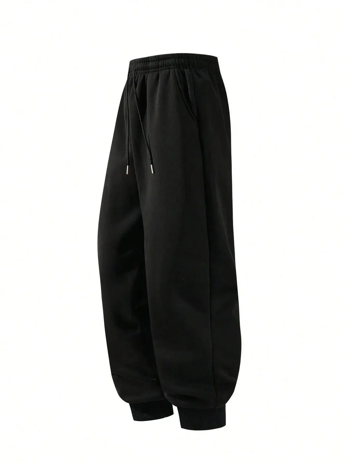 Chinese Pure Cotton Mens Black Harem Pants New Goku Print Loose Fit Autumn Casual Trousers Extra Large Size High Quality