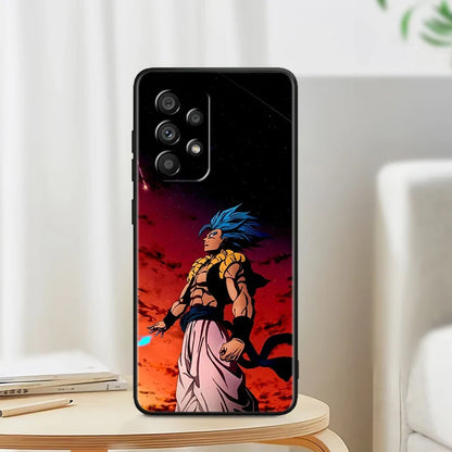 Anime Goku phone cases for Samsung A53 A52 A33 A32 A51 A71 A21S A13 A73 A50 A22 A23 A03 A72 A54 A12 5G Black Phone Case