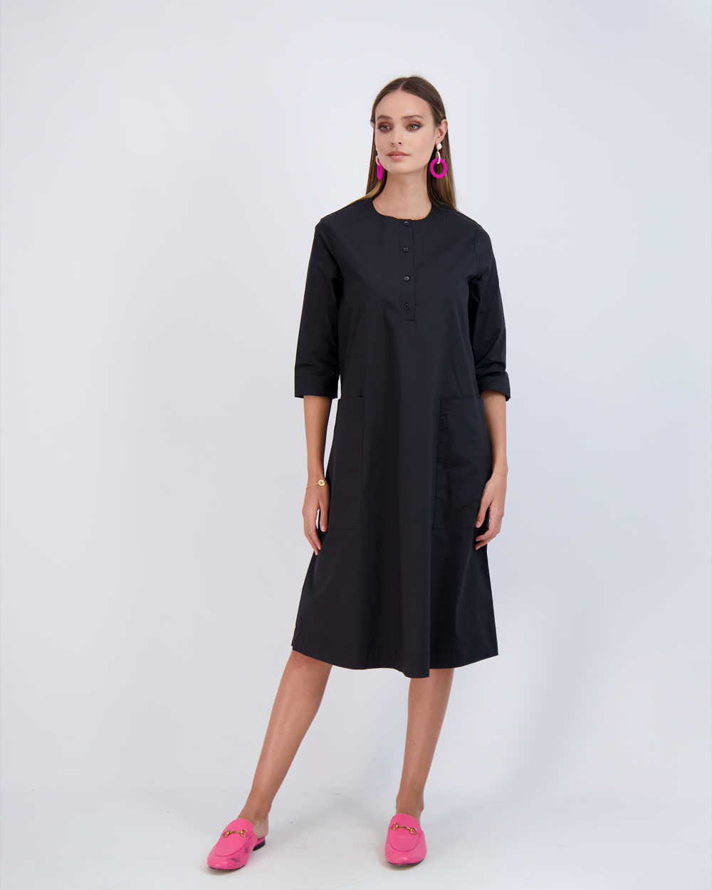 Shirt Dress With Pockets