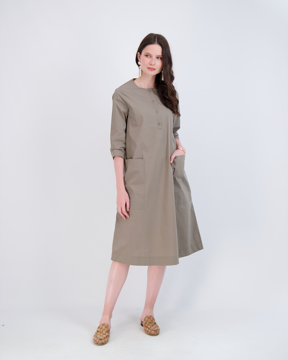 Shirt Dress With Pockets