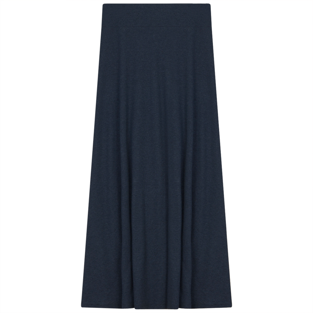 Ladies Cotton Stretch Long Skirt