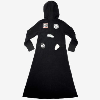 Long Terry Dress With Appliques