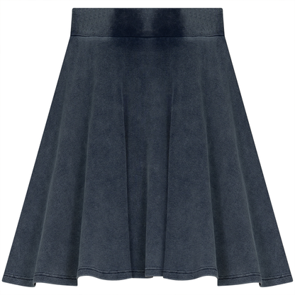 Wash Denim A line Skirt