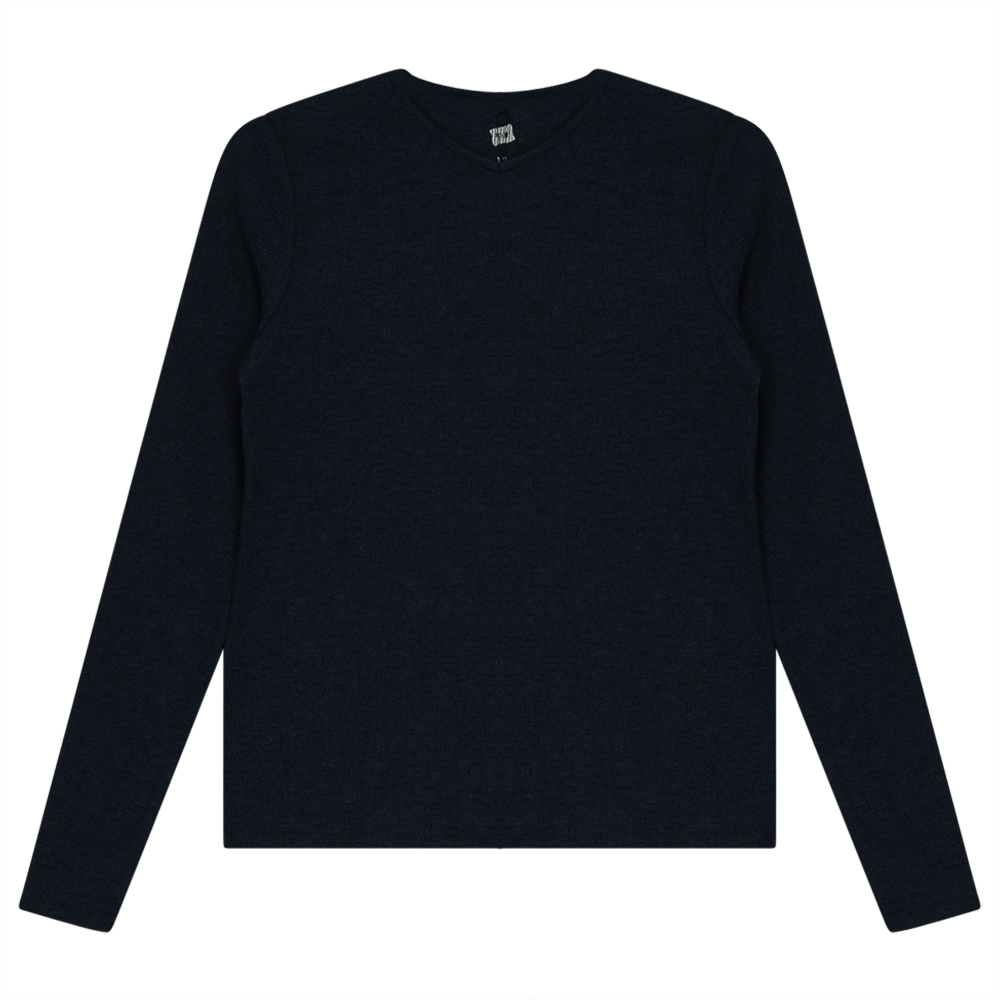 V-Neck Ribbed Tee