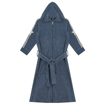 Terry Robe With Stripes