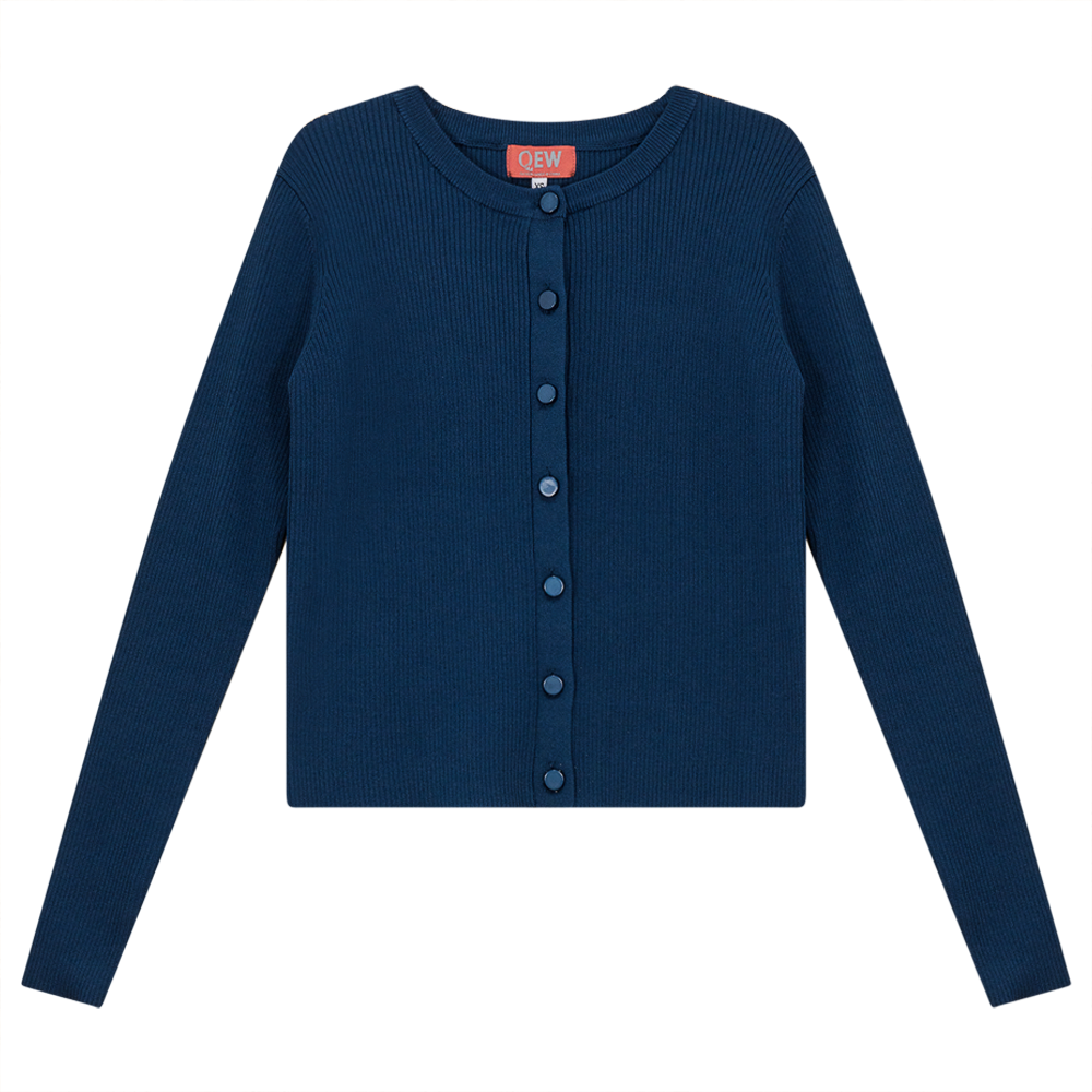 Cropped Knit Cardigan