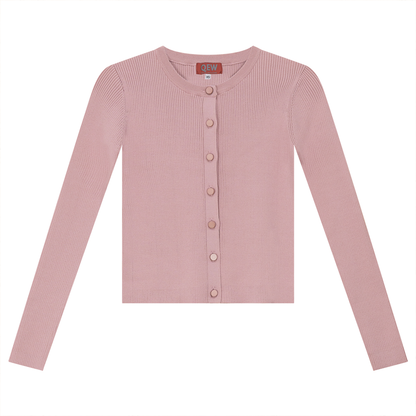 Cropped Knit Cardigan