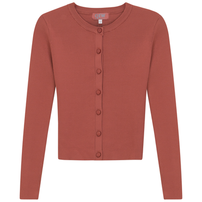 Cropped Knit Cardigan