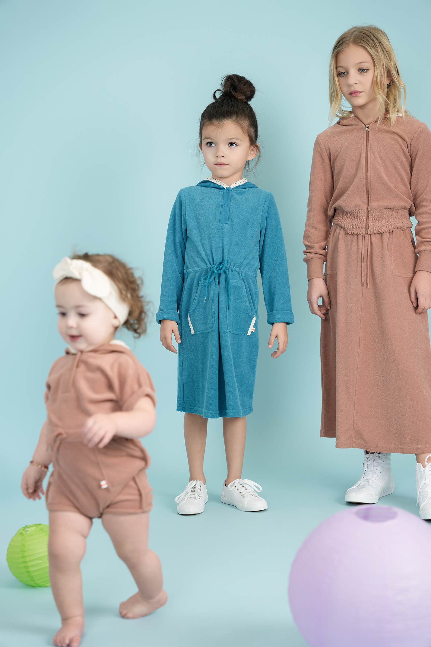 Cotton Terry Robe With Hoodie